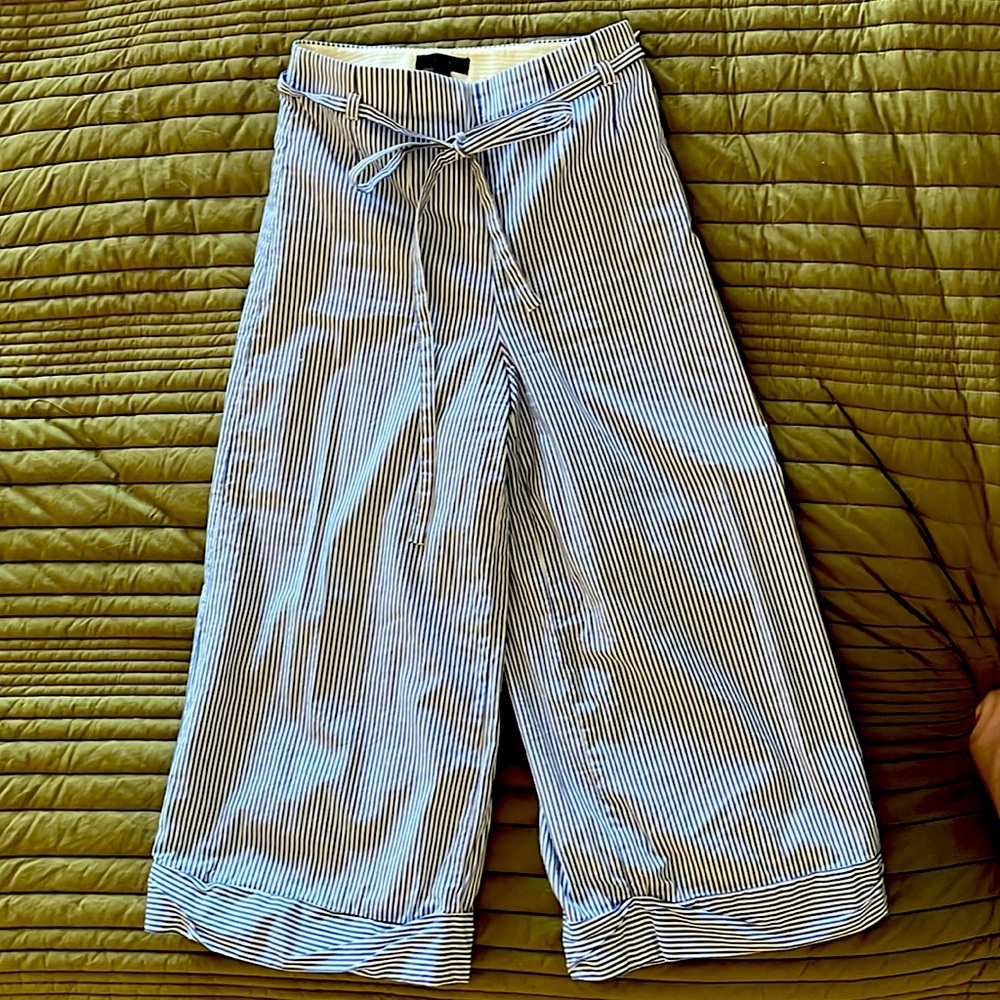 J. Crew Cropped Wide Leg Pants